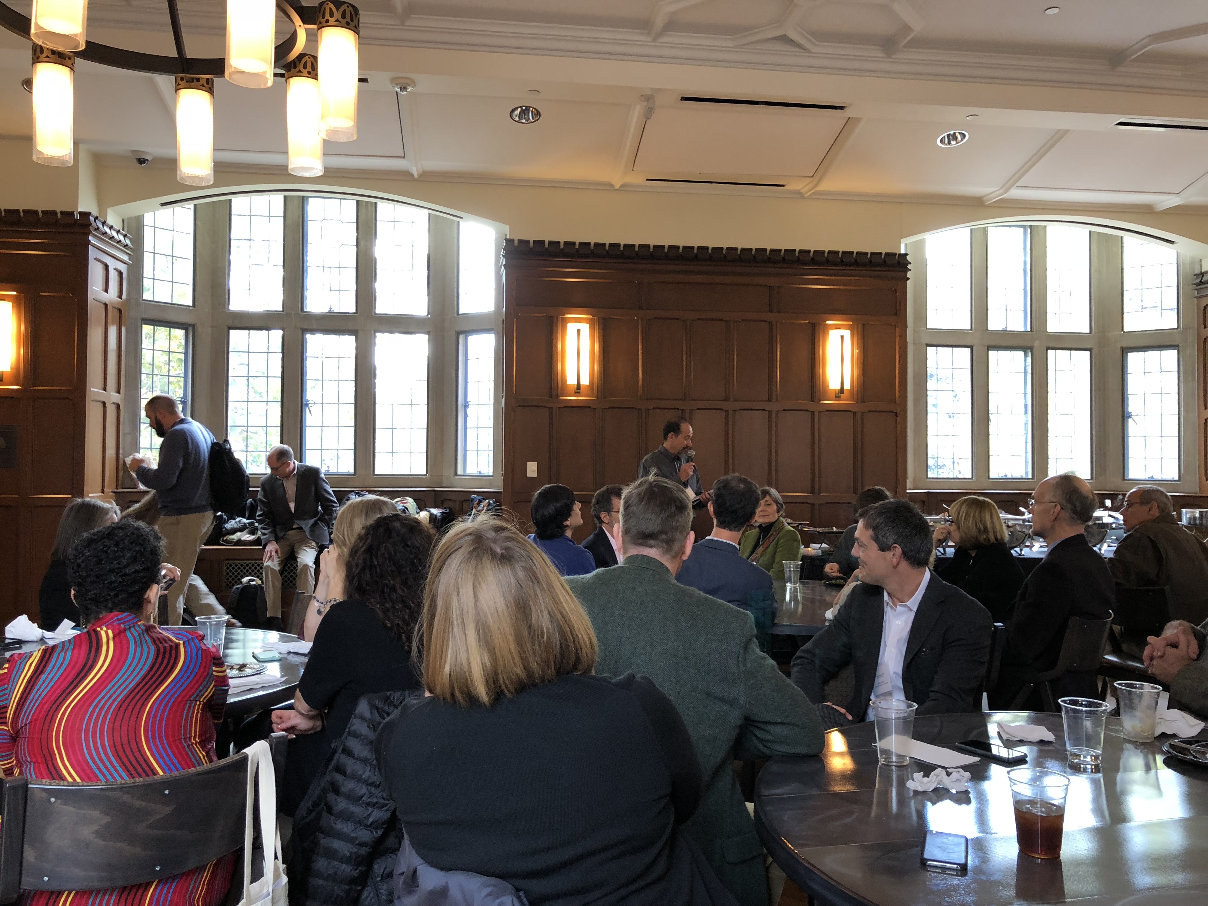 Ernest Suarez addressing the conference at lunch