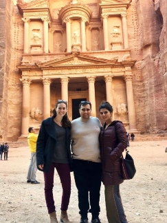 Joanna and law school classmates in Jordan