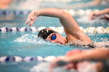 Liz swimming