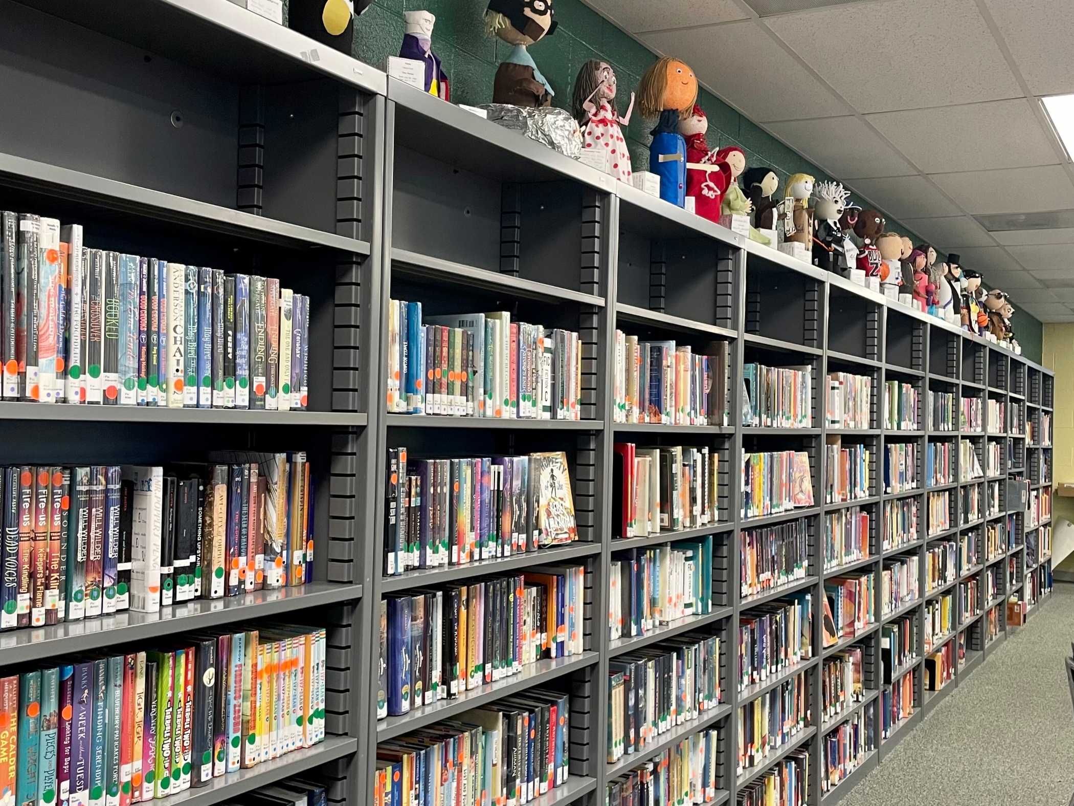 Mallory Nygard's library at St. John Neumann Catholic School