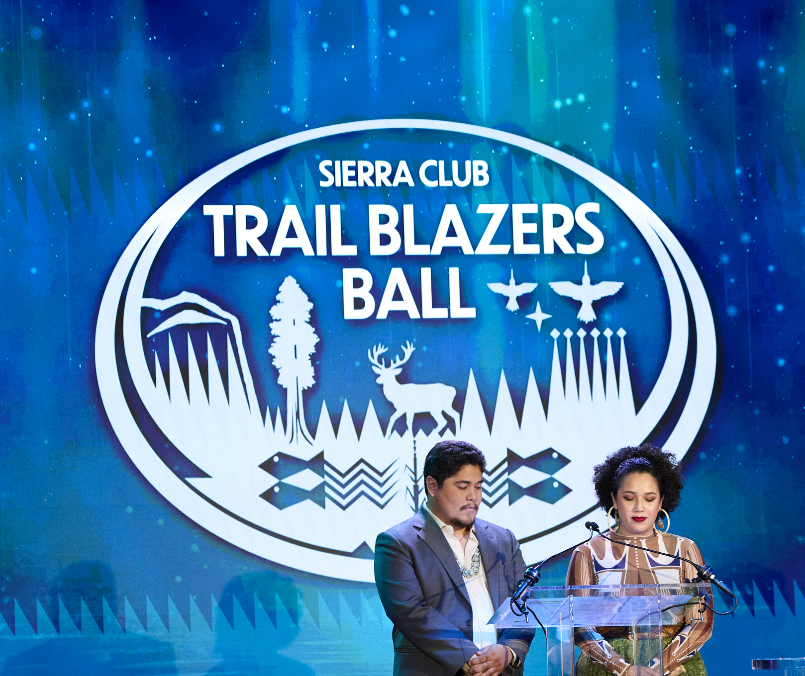Giving a land welcoming for Sierra Club's Trailblazer Ball